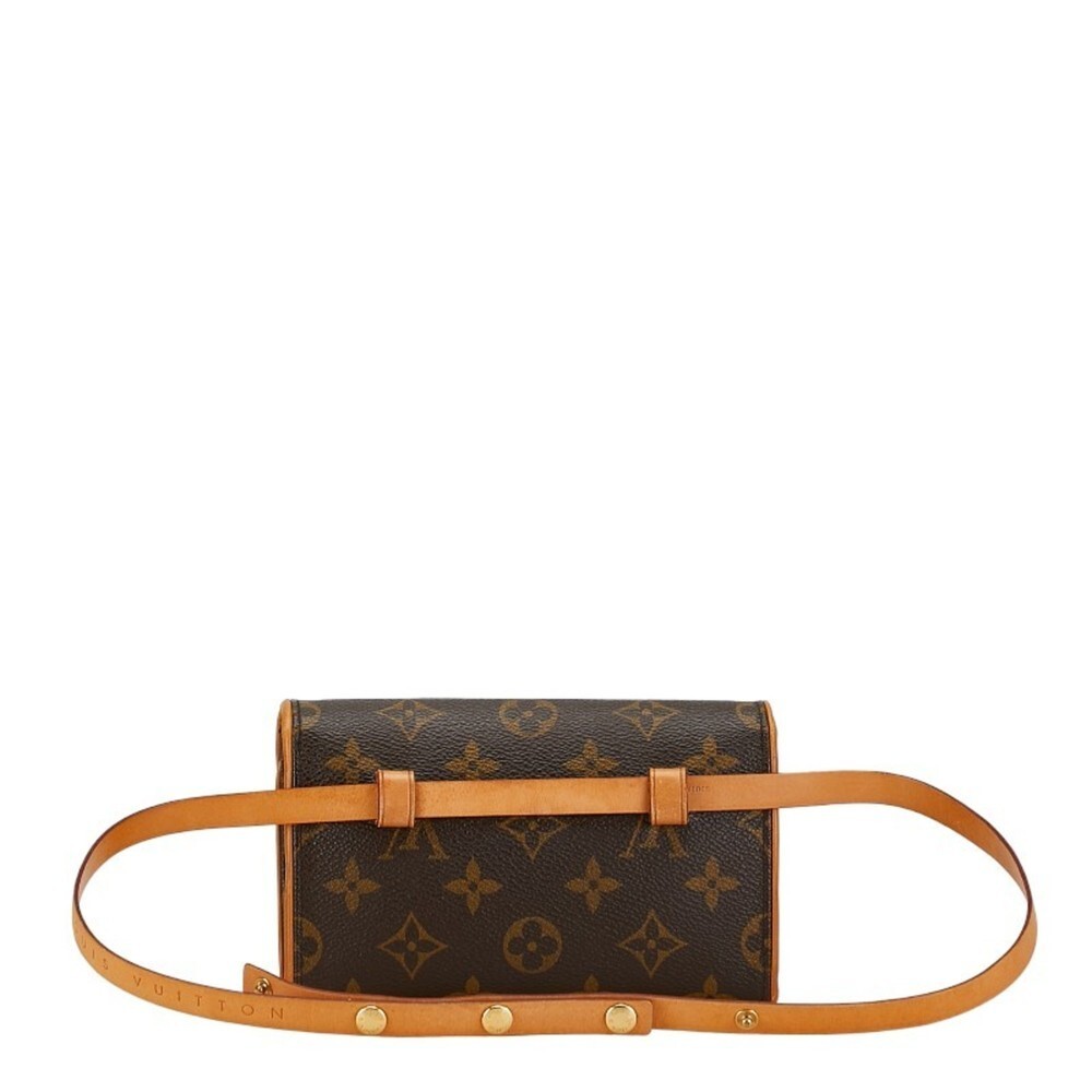 LOUIS VUITTON Brown Monogram Leather Pochette Hobo Bag - Picture 3 of 11